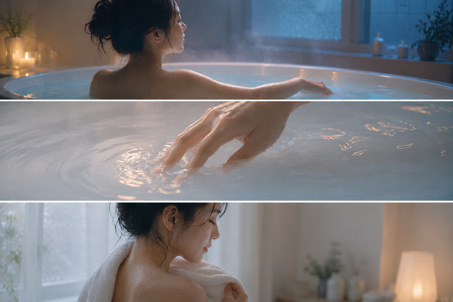 お風呂上がりの肌